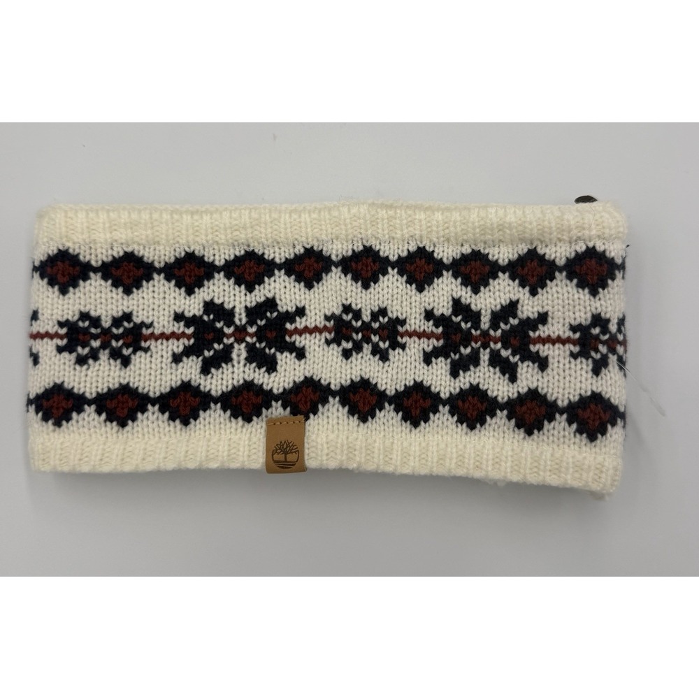 Timberland  Fair Isle Knit Fleece Lined Headband OS  - New Winter Wear Warm